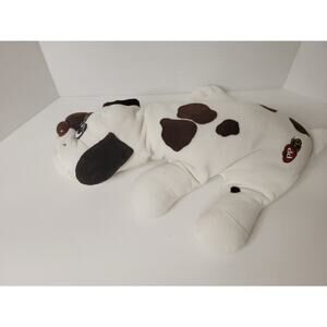 Vintage Pound Puppies Plush Stuffed Animal Dog White Brown Spots
